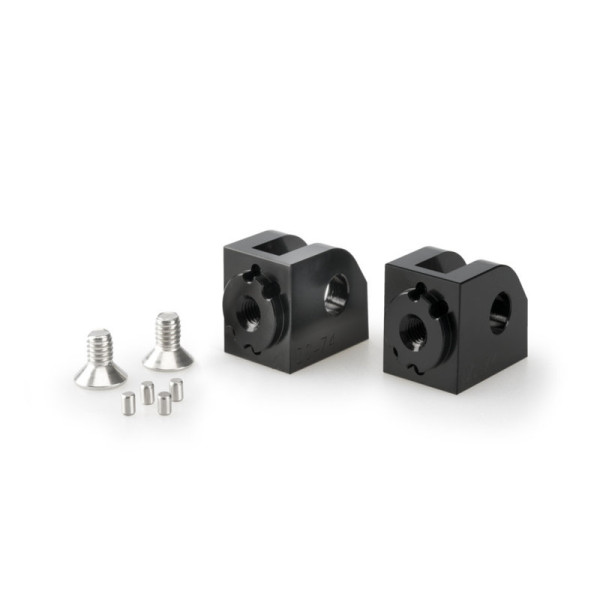 Puig Adjustable Footpeg Adaptors Black